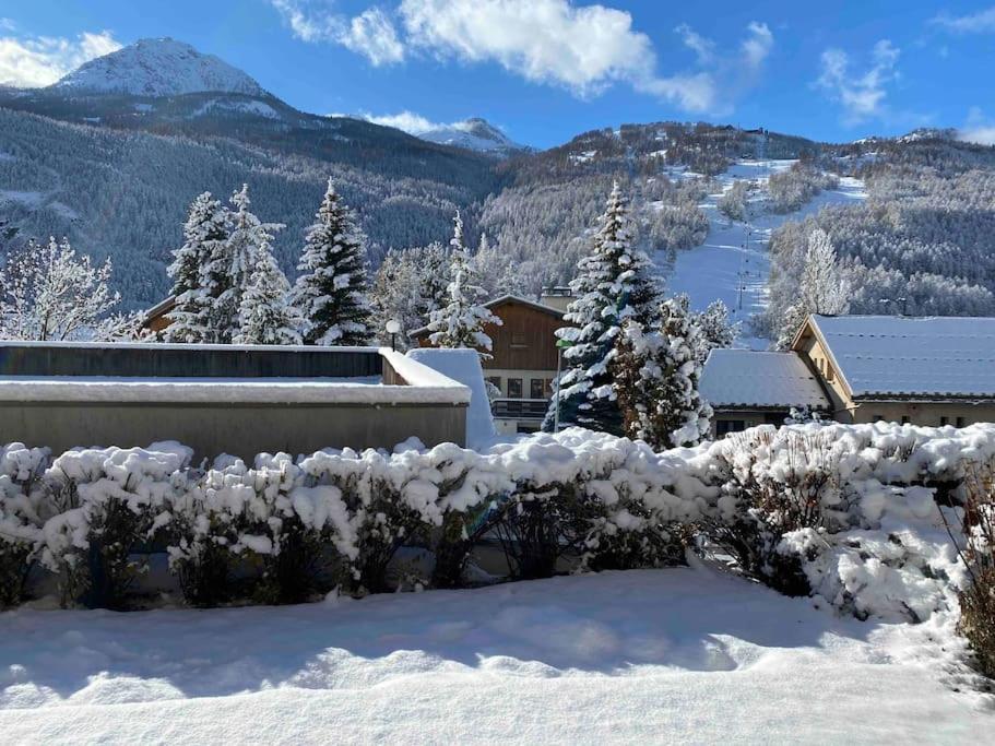 Appartement 4 Pers Grande Terrasse Vue Pistes Ski Saint-Chaffrey Eksteriør bilde
